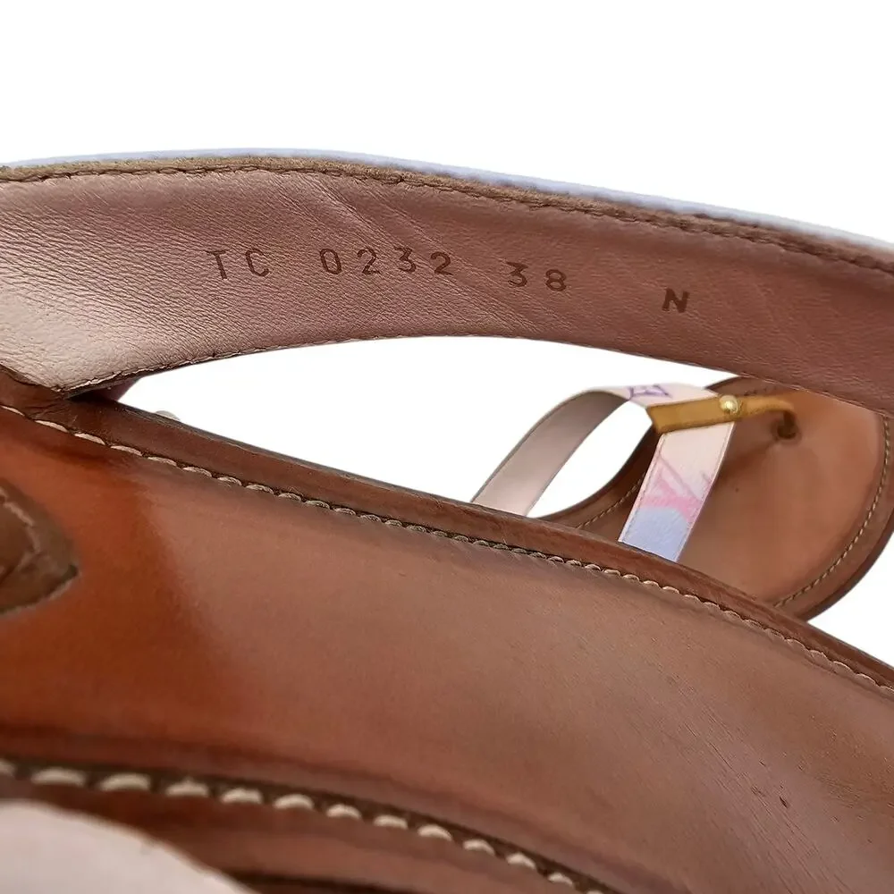Louis Vuitton LV Sunny Flat Thong Sandal Flip Flop Pink Purple Size 38 US 8